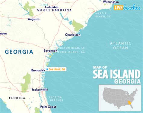 Sea Island Georgia Map
