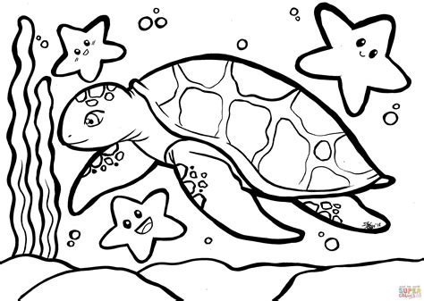 Sea Turtle Coloring Pages Printable