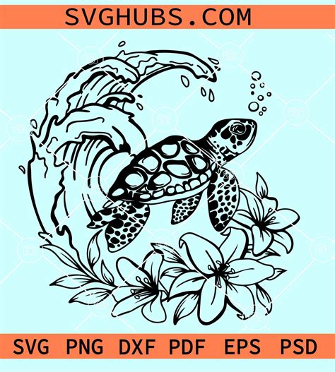 Majestic Marine Creatures: Get Crafty with Mesmerizing Sea Turtle SVGs!
