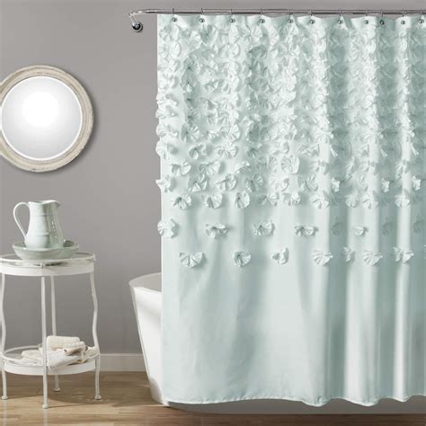 sea foam green shower curtain