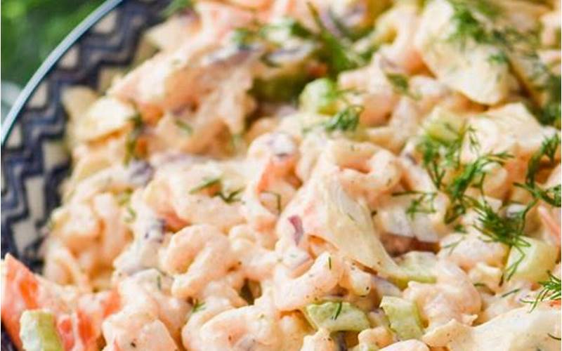 Seafood Salad Preparation