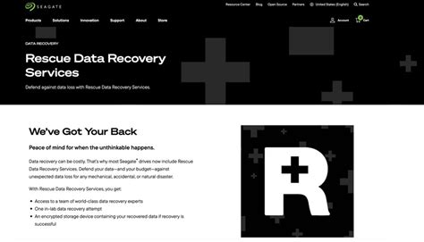 Seagate Rescue Data Recovery Services