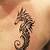 Seahorse Tribal Tattoo