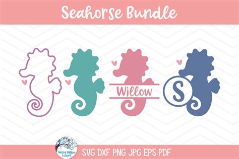 Download Seahorse Bundle For Cricut