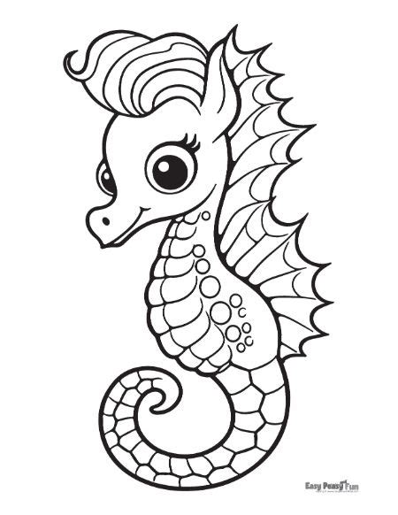 Seahorse Color Pages