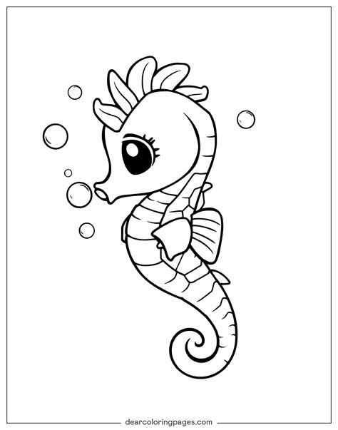 Seahorse Coloring Pages