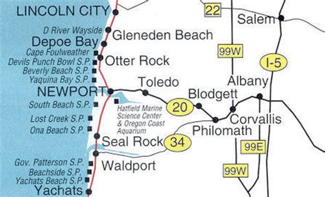 Map of Seal Rock, OR, Oregon