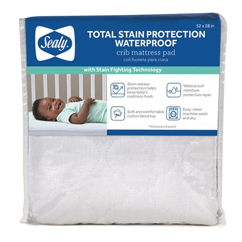 Sealy Stain Protection Crib Mattress Pad Amazon