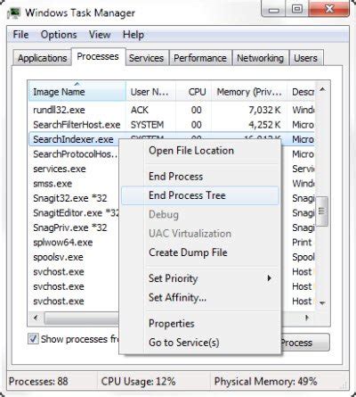 Search Indexer Is a Windows Service