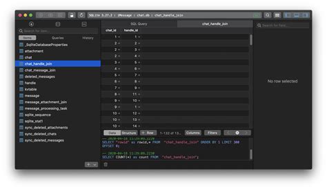 Searching the Chat Database on Mac