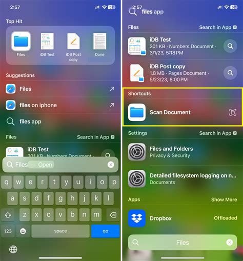 Searching with Spotlight