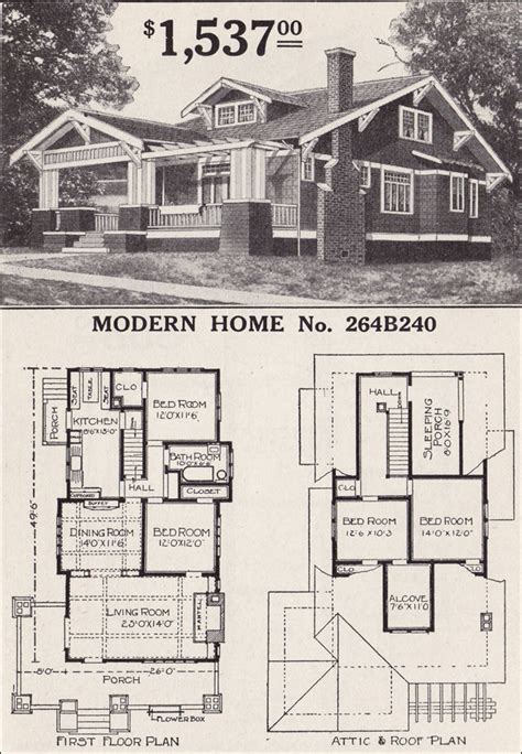 Sears Craftsman Houses Sears Modern Homes Bungalow house plans