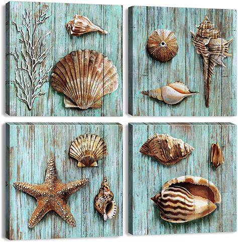 Seashell Paintings Canvas