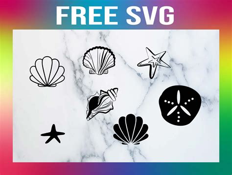 Splish-Splash with Seashell SVG Image Free: The Perfect Summer Design Element!