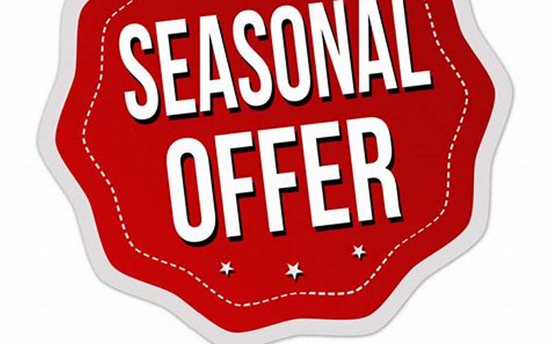 Seasonal Sales And Special Offers