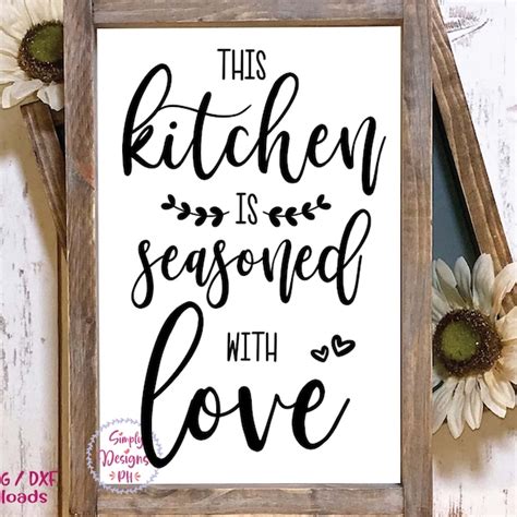 Download Seasoned with Love SVG File - SVG Design Cut Files