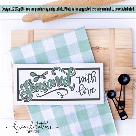 Download Seasoned with Love SVG File - SVG Design Printable