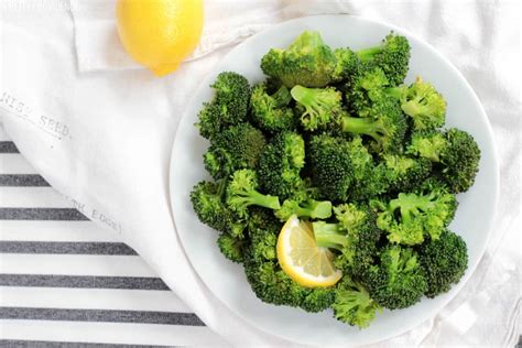 Seasoning broccoli tips