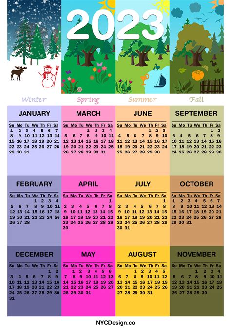 Seasons Calendar 2024