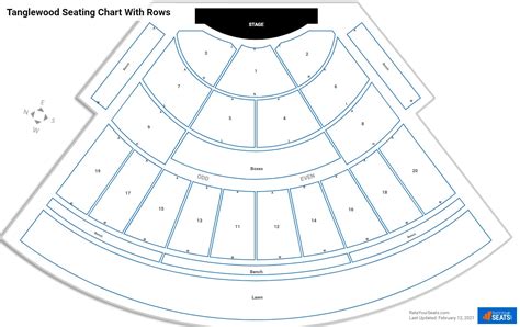 Seat Number Tanglewood Seating Chart