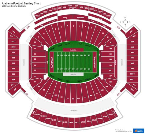 Seating Chart Alabama Football Stadium