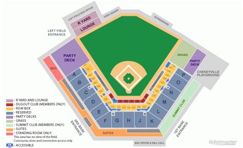 Seating Chart Cheney Stadium