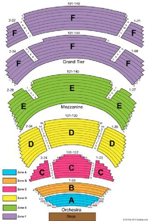 Seating Chart Cobb Energy Performing Arts