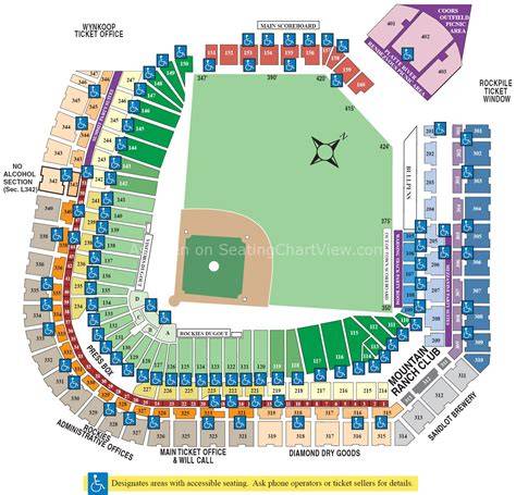 Seating Chart Coors Field Denver