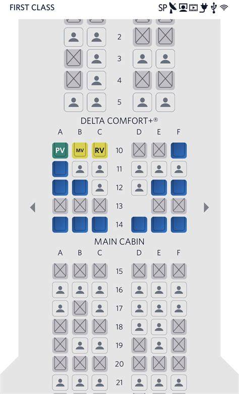 Seating Chart Delta Airlines