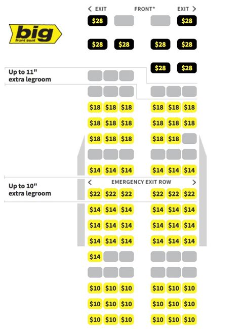 Seating Chart For Spirit Airbus A320