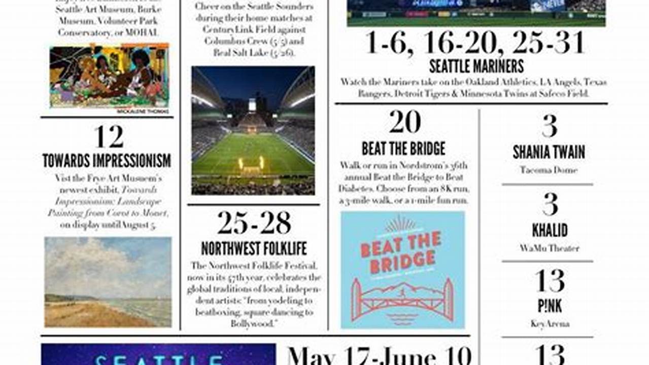 Seattle Area Concert Calendar