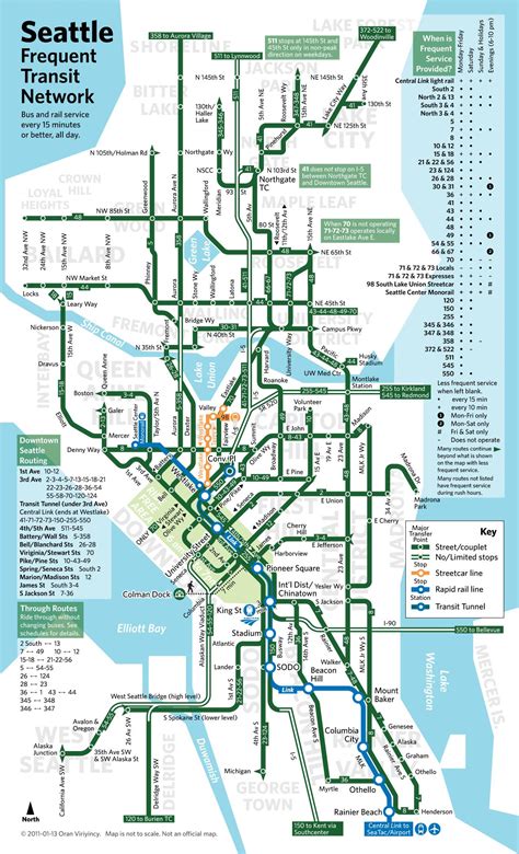 Seattle Metro Bus Routes Map Spain Map