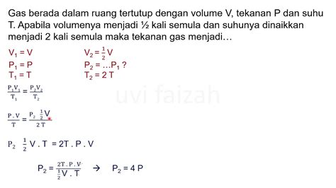 Sebuah Ruang Tertutup Berisi Gas Ideal dengan Suhu t