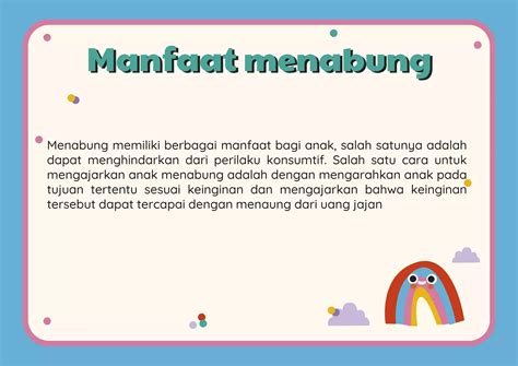 Sebutkan 3 Manfaat Menabung