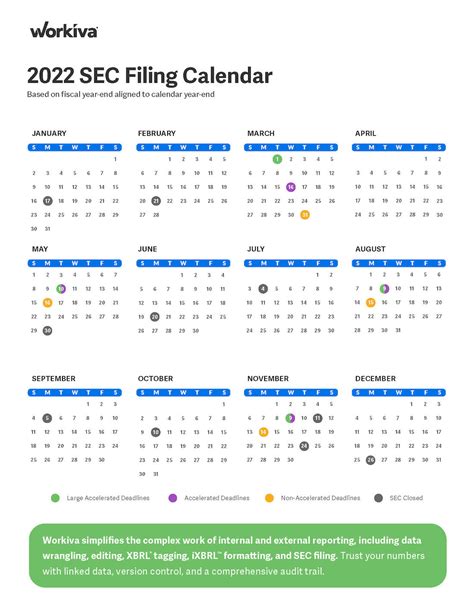 Sec Filing Calendar
