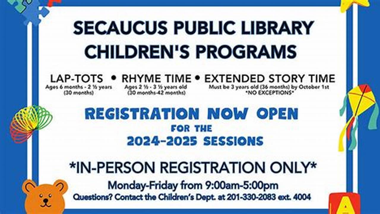 Secaucus Library Calendar