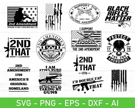 Arm Yourself with Style: Premium Second Amendment SVG Designs for Your Next Project