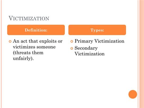 Secondary Victim Definition
