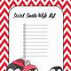 Secret Santa Wish List Template
