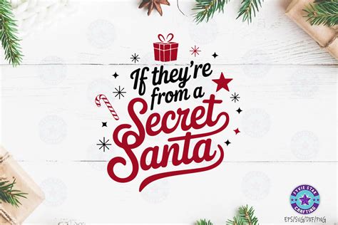 Jingle all the way with Secret Santa SVG - the ultimate gift of creativity and joy!