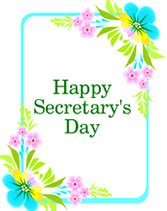 Secretary Day Cards Free Printable