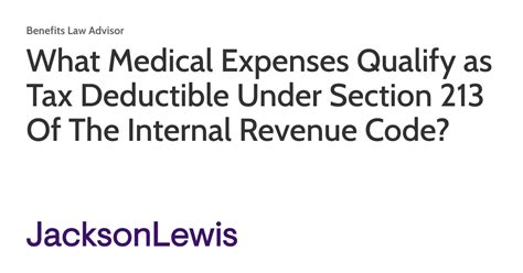 Unlocking the Ultimate Tax Strategy: Decoding Section 213 of the Internal Revenue Code
