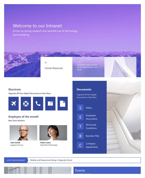Section Background transforms SharePoint into a versatile platform for intranet web design