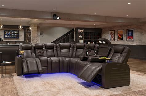 Sectional With Heat And Massage