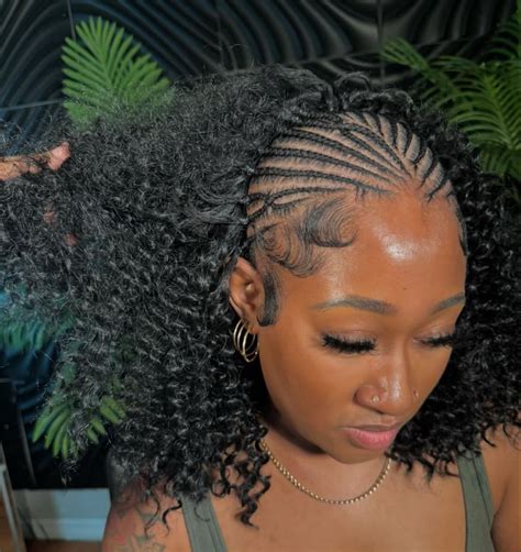 Sectioning for Success Braids In The Front Curls In The Back