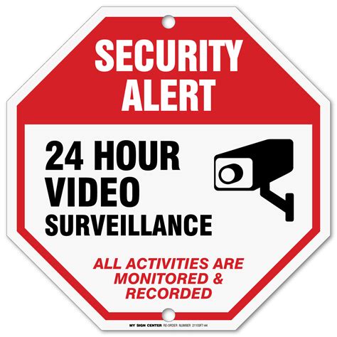 Security Camera Signs Printable