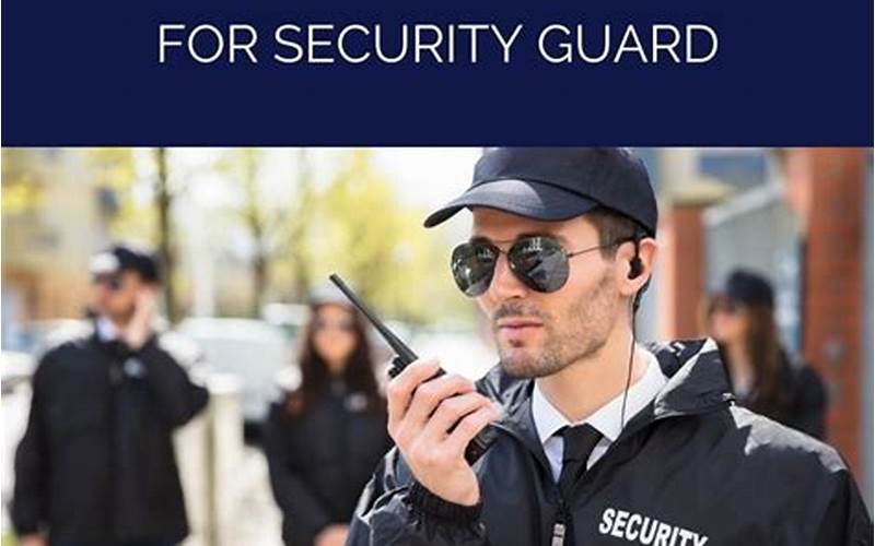 Security Guard Skills