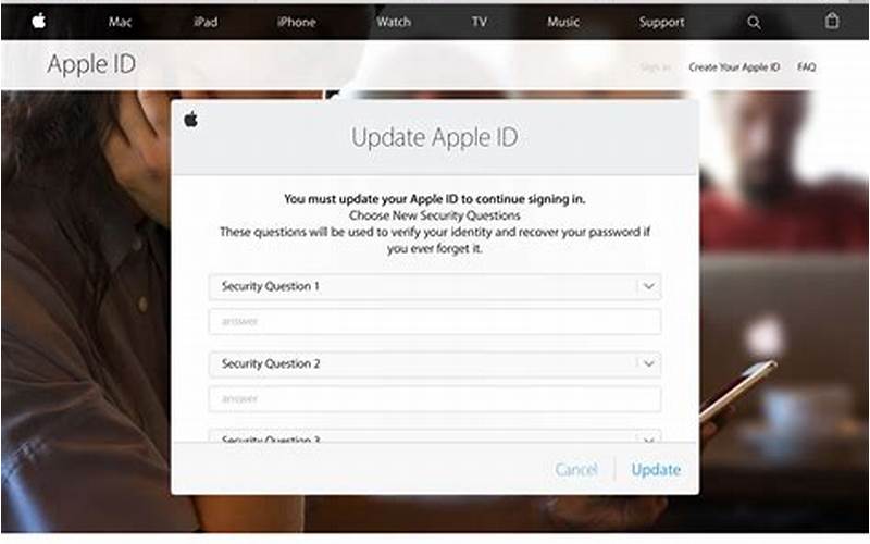 Security Questions Apple Id
