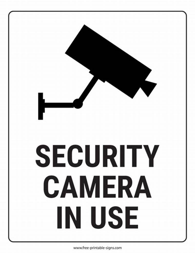 Security Camera In Use Sign Printable