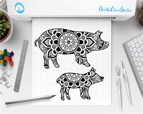 See How to Create Stunning Mandala Pig SVG in Just Minutes!